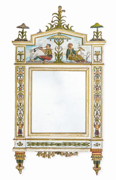 Specchiera in legno dipinto a chinoiserie. Lombardia, fine XVIII - inizio XIX secolo  - Asta Dimore Italiane - Associazione Nazionale - Case d'Asta italiane