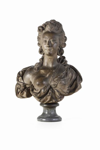 Busto di Madame di Barry. Plasticatore francese del XIX secolo  - Asta Dimore Italiane - Associazione Nazionale - Case d'Asta italiane