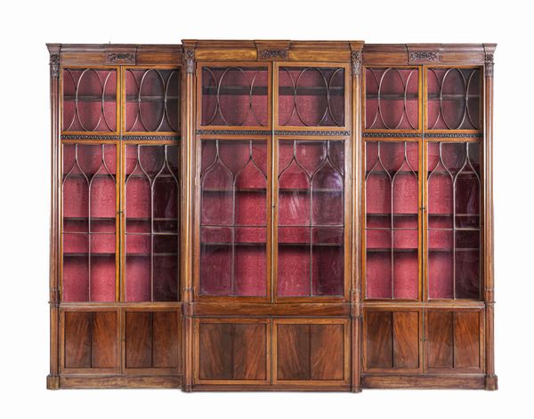 Grande libreria in mogano. Inghilterra, XIX-XX secolo  - Asta Dimore Italiane - Associazione Nazionale - Case d'Asta italiane