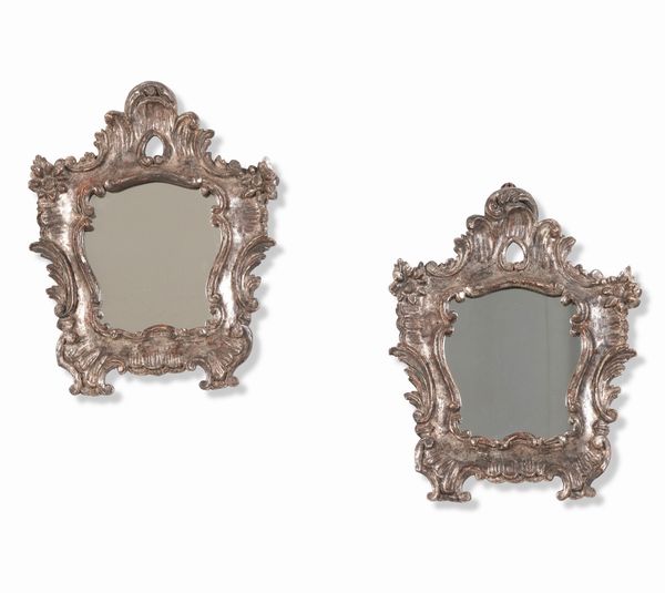 Due cartagloria adattate a specchiera. XVIII-XIX secolo  - Asta Dimore Italiane - Associazione Nazionale - Case d'Asta italiane