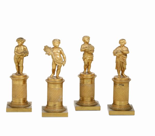 Allegorie delle quattro stagioni. Fonditore del XIX secolo  - Asta Dimore Italiane - Associazione Nazionale - Case d'Asta italiane