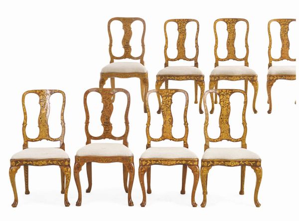 Gruppo di dodici sedie. Olanda, XVIII-XIX secolo  - Asta Dimore Italiane - Associazione Nazionale - Case d'Asta italiane