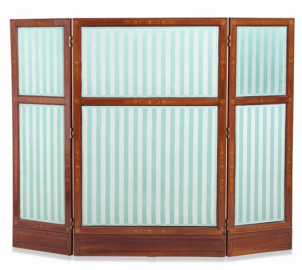Paravento a tre ante. XX secolo  - Asta Dimore Italiane - Associazione Nazionale - Case d'Asta italiane