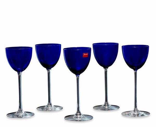 Undici calici Perfection.<BR>Francia, Manifattura Baccarat, verso la fine del XX secolo.  - Asta Dimore Italiane - Associazione Nazionale - Case d'Asta italiane