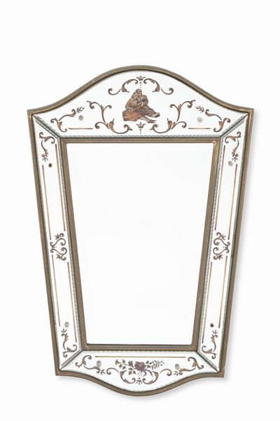 Specchiera sagomata. XX secolo  - Asta Dimore Italiane - Associazione Nazionale - Case d'Asta italiane