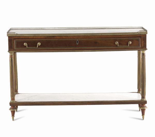 Sideboard lastronato e filettato in ottone. XIX-XX secolo  - Asta Dimore Italiane - Associazione Nazionale - Case d'Asta italiane