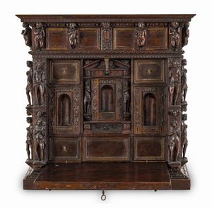 Stipo a bambocci. Genova, XVII secolo  - Asta Dimore Italiane - Associazione Nazionale - Case d'Asta italiane