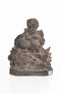 Allegoria della nascita di un fiume. Plasticatore francese del XVIII-XIX secolo  - Asta Dimore Italiane - Associazione Nazionale - Case d'Asta italiane