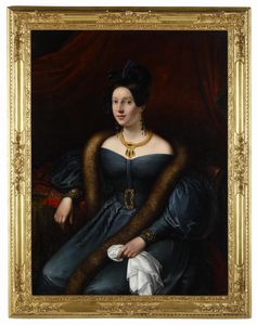 Odoardo Borrani - Ritratto di dama