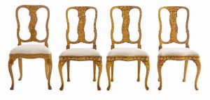 Gruppo di dodici sedie. Olanda, XVIII-XIX secolo  - Asta Dimore Italiane - Associazione Nazionale - Case d'Asta italiane