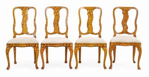 Gruppo di dodici sedie. Olanda, XVIII-XIX secolo  - Asta Dimore Italiane - Associazione Nazionale - Case d'Asta italiane