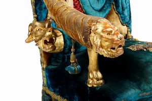 Poltrona da parata. Roma, 1870 ca.  - Asta Dimore Italiane - Associazione Nazionale - Case d'Asta italiane