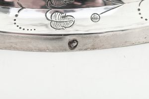 Lucerna. Genova, inizi del XIX secolo. Marchi di occupazione francese in uso dal 1805 al 1808 e marchi di ricontrollo con delfino e croce mauriziana  - Asta Dimore Italiane - Associazione Nazionale - Case d'Asta italiane