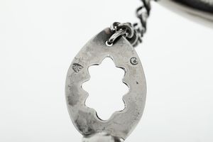 Lucerna. Genova, inizi del XIX secolo. Marchi di occupazione francese in uso dal 1805 al 1808 e marchi di ricontrollo con delfino e croce mauriziana  - Asta Dimore Italiane - Associazione Nazionale - Case d'Asta italiane