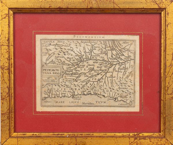 Pedemontana Reg.  - Asta Carte geografiche della Liguria e della Corsica - Associazione Nazionale - Case d'Asta italiane