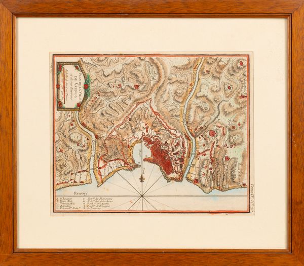 Plan de la Ville de Genes  - Asta Carte geografiche della Liguria e della Corsica - Associazione Nazionale - Case d'Asta italiane