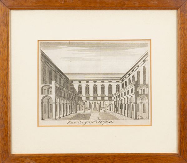 Veduta dell'Albergo dei Poveri in Genova  - Asta Carte geografiche della Liguria e della Corsica - Associazione Nazionale - Case d'Asta italiane