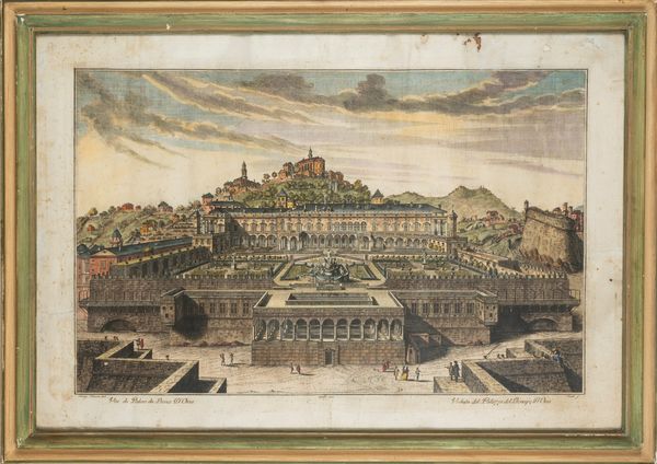 Veduta del palazzo del prencipe D'Oria  - Asta Carte geografiche della Liguria e della Corsica - Associazione Nazionale - Case d'Asta italiane