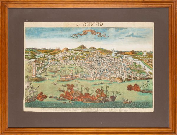 [Genes] Genes Ville Capitale de la Republique de meme nom  - Asta Carte geografiche della Liguria e della Corsica - Associazione Nazionale - Case d'Asta italiane