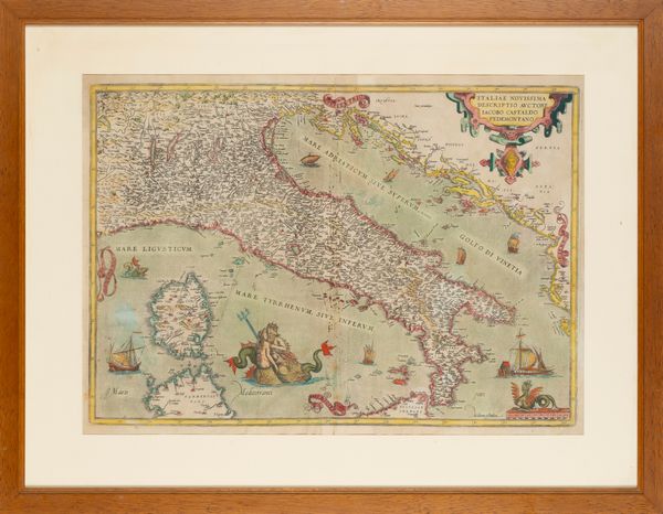 Abraham Ortelius : Italiae Novissima Descriptio  - Asta Carte geografiche della Liguria e della Corsica - Associazione Nazionale - Case d'Asta italiane