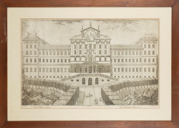 Veduta dell'Albergo De Poveri  - Asta Carte geografiche della Liguria e della Corsica - Associazione Nazionale - Case d'Asta italiane