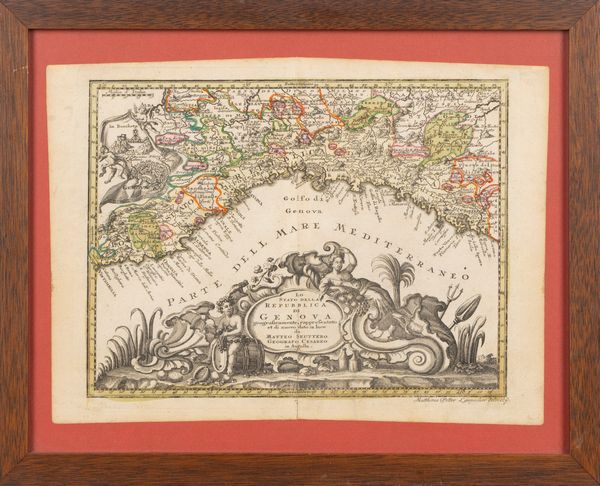 Matthaeus Seutter : Lo Stato della Repubblica di Genova  - Asta Carte geografiche della Liguria e della Corsica - Associazione Nazionale - Case d'Asta italiane