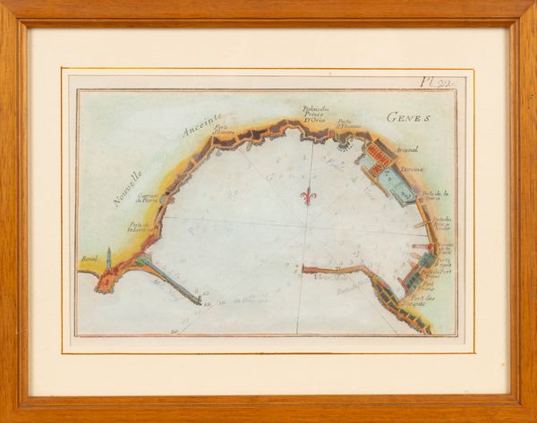 Genes  - Asta Carte geografiche della Liguria e della Corsica - Associazione Nazionale - Case d'Asta italiane