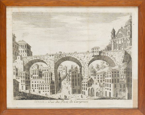 Vue du Pont Royal et du Port Franc  - Asta Carte geografiche della Liguria e della Corsica - Associazione Nazionale - Case d'Asta italiane