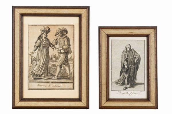 Paesani di Genova  - Asta Carte geografiche della Liguria e della Corsica - Associazione Nazionale - Case d'Asta italiane