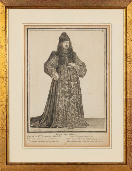 Abito dei Senatori della Serenissima Repubblica di Genova  - Asta Carte geografiche della Liguria e della Corsica - Associazione Nazionale - Case d'Asta italiane