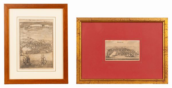 Die Stadt Genua - Genua  - Asta Carte geografiche della Liguria e della Corsica - Associazione Nazionale - Case d'Asta italiane