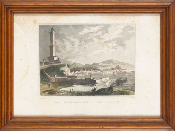 Vue du fanal de Genes  - Asta Carte geografiche della Liguria e della Corsica - Associazione Nazionale - Case d'Asta italiane