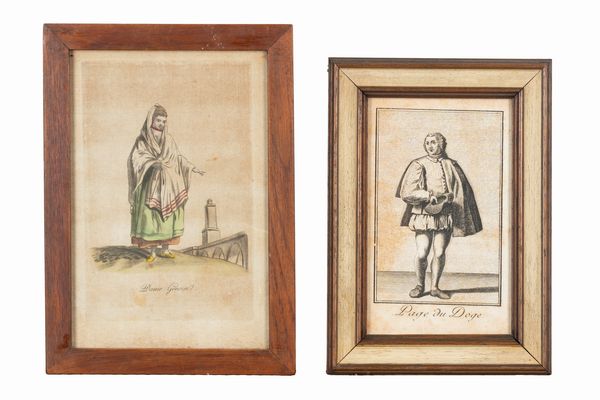 Homme et femme de Genes  - Asta Carte geografiche della Liguria e della Corsica - Associazione Nazionale - Case d'Asta italiane