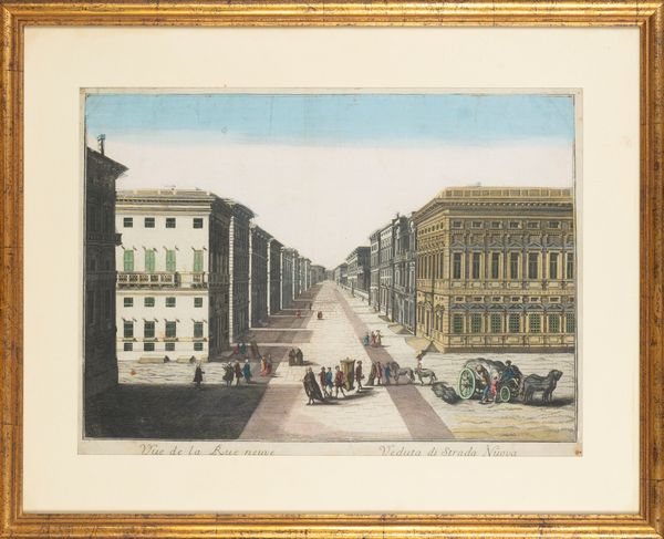 Veduta di strada nuova  - Asta Carte geografiche della Liguria e della Corsica - Associazione Nazionale - Case d'Asta italiane