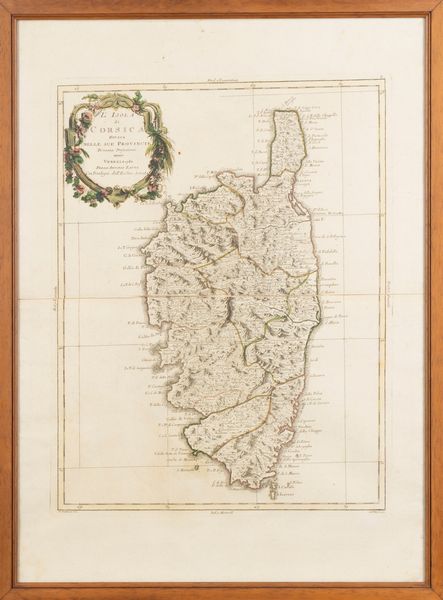 Zatta, Antonio : L'Isola di Corsica divisa nelle sue Provincie  - Asta Carte geografiche della Liguria e della Corsica - Associazione Nazionale - Case d'Asta italiane