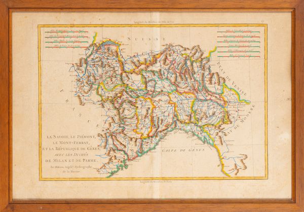 La Savoie, Le Piemont, Le Mont-Ferrat. et la Republique de Genes  - Asta Carte geografiche della Liguria e della Corsica - Associazione Nazionale - Case d'Asta italiane