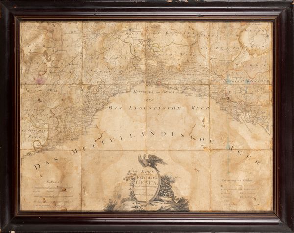 Karte von der Republick Genua  - Asta Carte geografiche della Liguria e della Corsica - Associazione Nazionale - Case d'Asta italiane