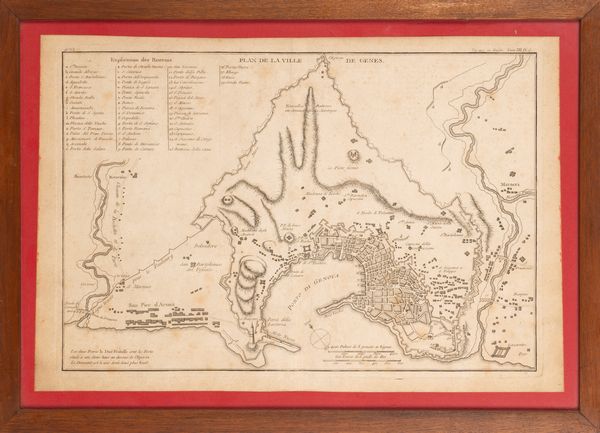 Plan de la Ville de Genes  - Asta Carte geografiche della Liguria e della Corsica - Associazione Nazionale - Case d'Asta italiane
