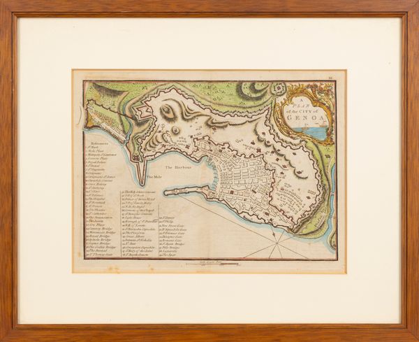 A Plan of the City of Genoa  - Asta Carte geografiche della Liguria e della Corsica - Associazione Nazionale - Case d'Asta italiane