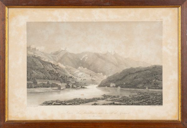 Prise des hauteurs au nord de Genes - Genoa, from the heights, Italy  - Asta Carte geografiche della Liguria e della Corsica - Associazione Nazionale - Case d'Asta italiane