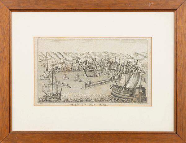 Prospect der Stadt Genua  - Asta Carte geografiche della Liguria e della Corsica - Associazione Nazionale - Case d'Asta italiane