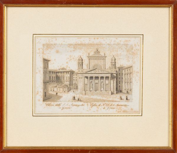 Nuovo teatro di Carlo Felice in Genova  - Asta Carte geografiche della Liguria e della Corsica - Associazione Nazionale - Case d'Asta italiane