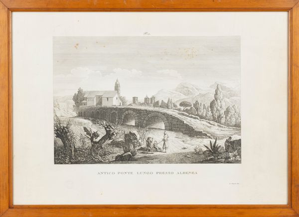 Pegli, nella riviera di ponente - Antico ponte lungo presso Albenga  - Asta Carte geografiche della Liguria e della Corsica - Associazione Nazionale - Case d'Asta italiane