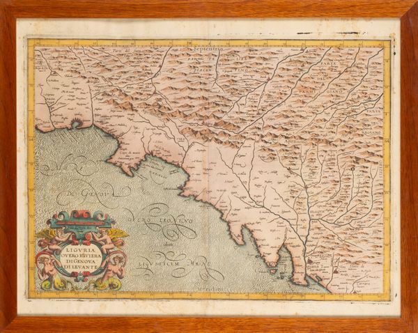 Magini, Giovanni Antonio : Liguria overo Riviera di Genova di Levante  - Asta Carte geografiche della Liguria e della Corsica - Associazione Nazionale - Case d'Asta italiane