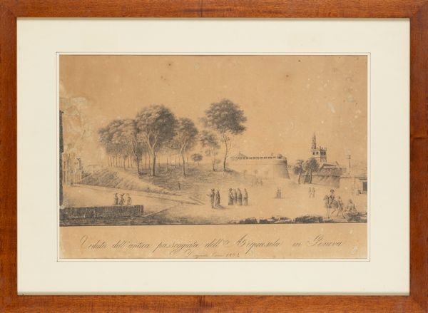 Passeggiata dell'acquasola in Genova  - Asta Carte geografiche della Liguria e della Corsica - Associazione Nazionale - Case d'Asta italiane