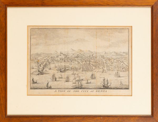 A view of the City of Genoa  - Asta Carte geografiche della Liguria e della Corsica - Associazione Nazionale - Case d'Asta italiane
