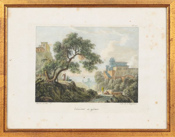 Bay of Genua - Couvent a Genes  - Asta Carte geografiche della Liguria e della Corsica - Associazione Nazionale - Case d'Asta italiane