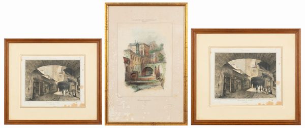 Palazzo Doria presso la Porta San Tommaso in Genova  - Asta Carte geografiche della Liguria e della Corsica - Associazione Nazionale - Case d'Asta italiane