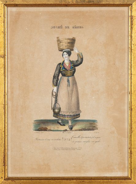 Alessio Pittaluga : Duch de Genes - Signora di Genova Costume d'estate - numeri 1-10  - Asta Carte geografiche della Liguria e della Corsica - Associazione Nazionale - Case d'Asta italiane