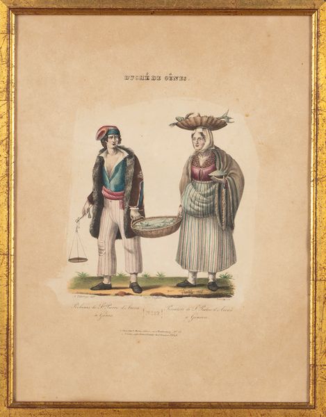 Alessio Pittaluga : Duch� de Genes - Venditrice di pelate (castagne lesse) - numeri 11- 20  - Asta Carte geografiche della Liguria e della Corsica - Associazione Nazionale - Case d'Asta italiane